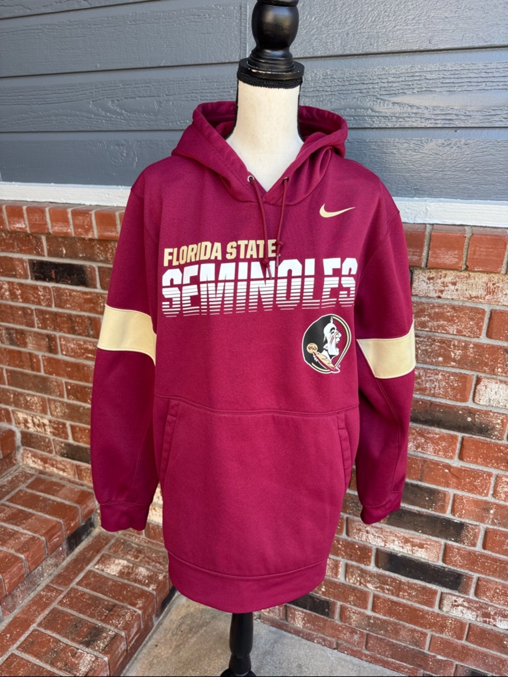 Nike Florida State Seminoles FSU Dri-Fit Hoodie Garnet Maroon - Men's Size XL